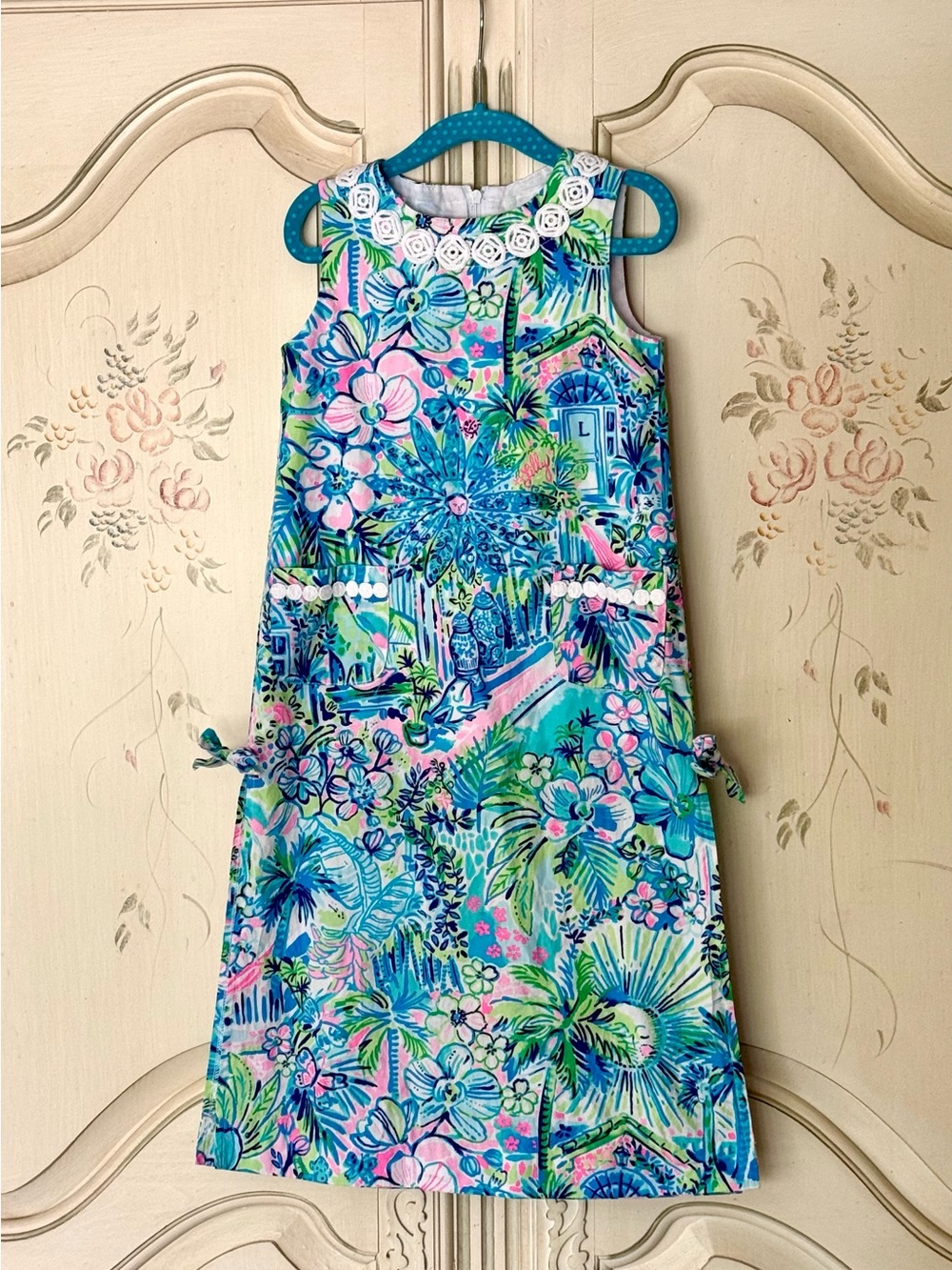 🌸🌴Lilly Pulitzer Little Lilly 4 Classic Maxi Dress Multi Lilly’s House